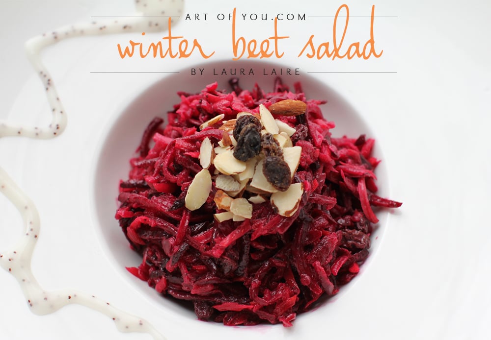 Winter beet salad